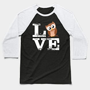 Adorable Owls Baseball T-Shirt